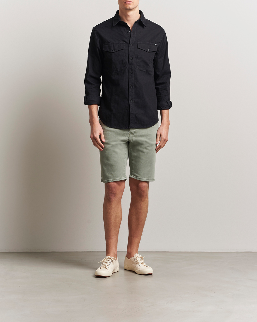 Mies | Shortsit | Replay | RBJ981 Stretch Denim Shorts Light Sage Green