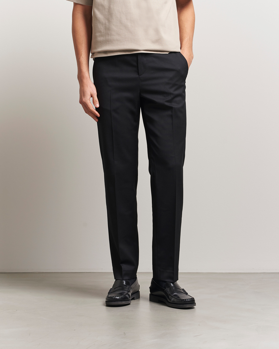 Mies | Housut | Filippa K | Troy Tailored Drawstring Trousers Black