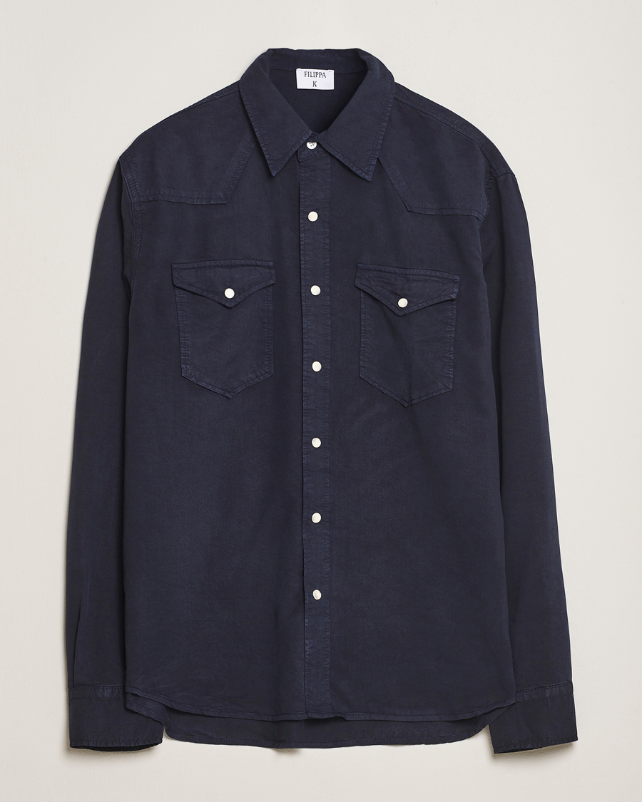 Mies | Kauluspaidat | Filippa K | Western Shirt Navy