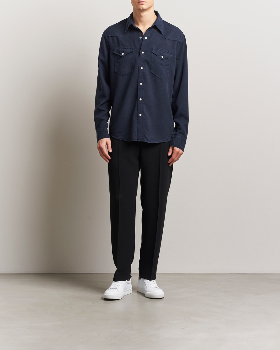 Mies | Kauluspaidat | Filippa K | Western Shirt Navy