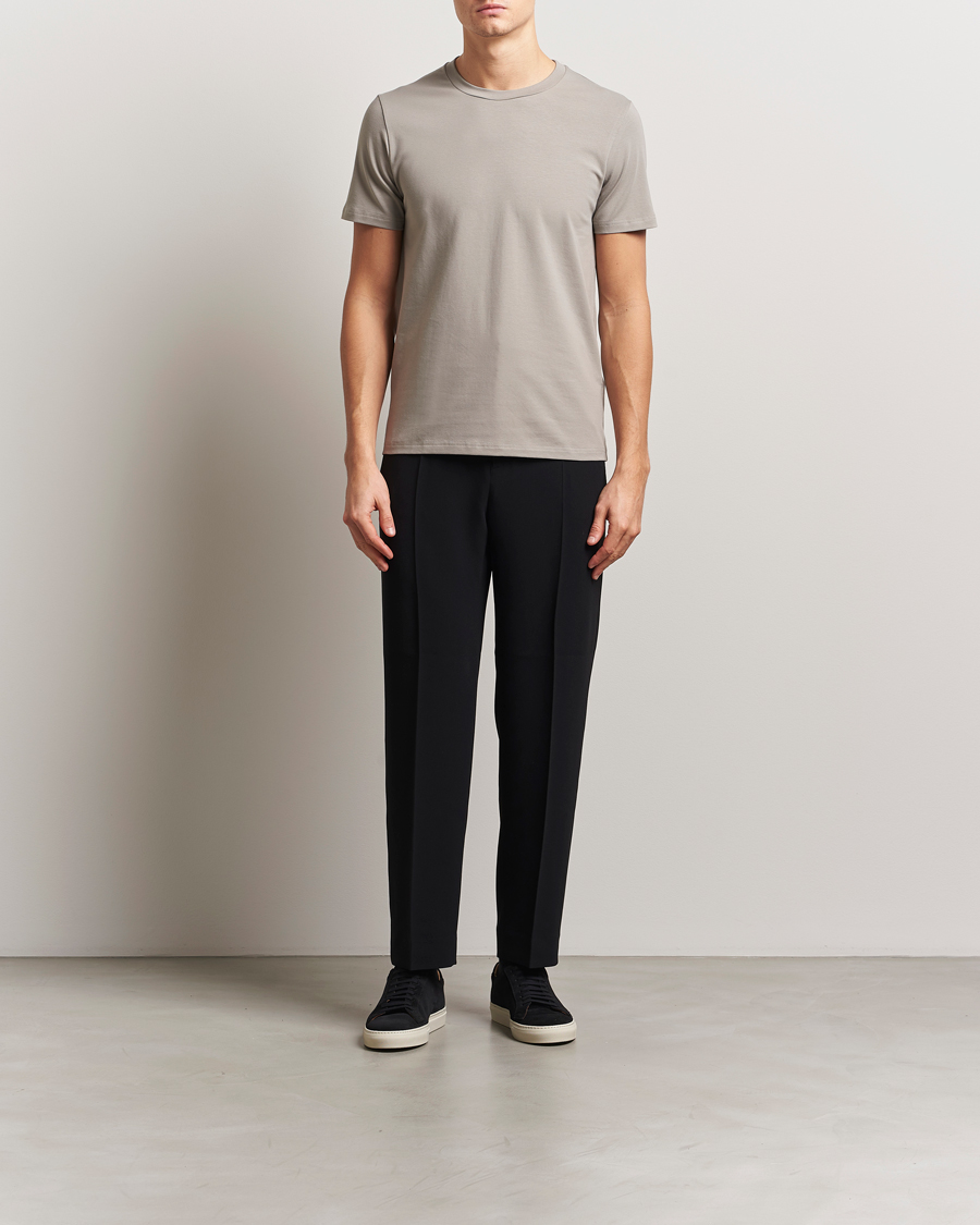 Mies | T-paidat | Filippa K | Soft Lycra T-Shirt Dove Grey