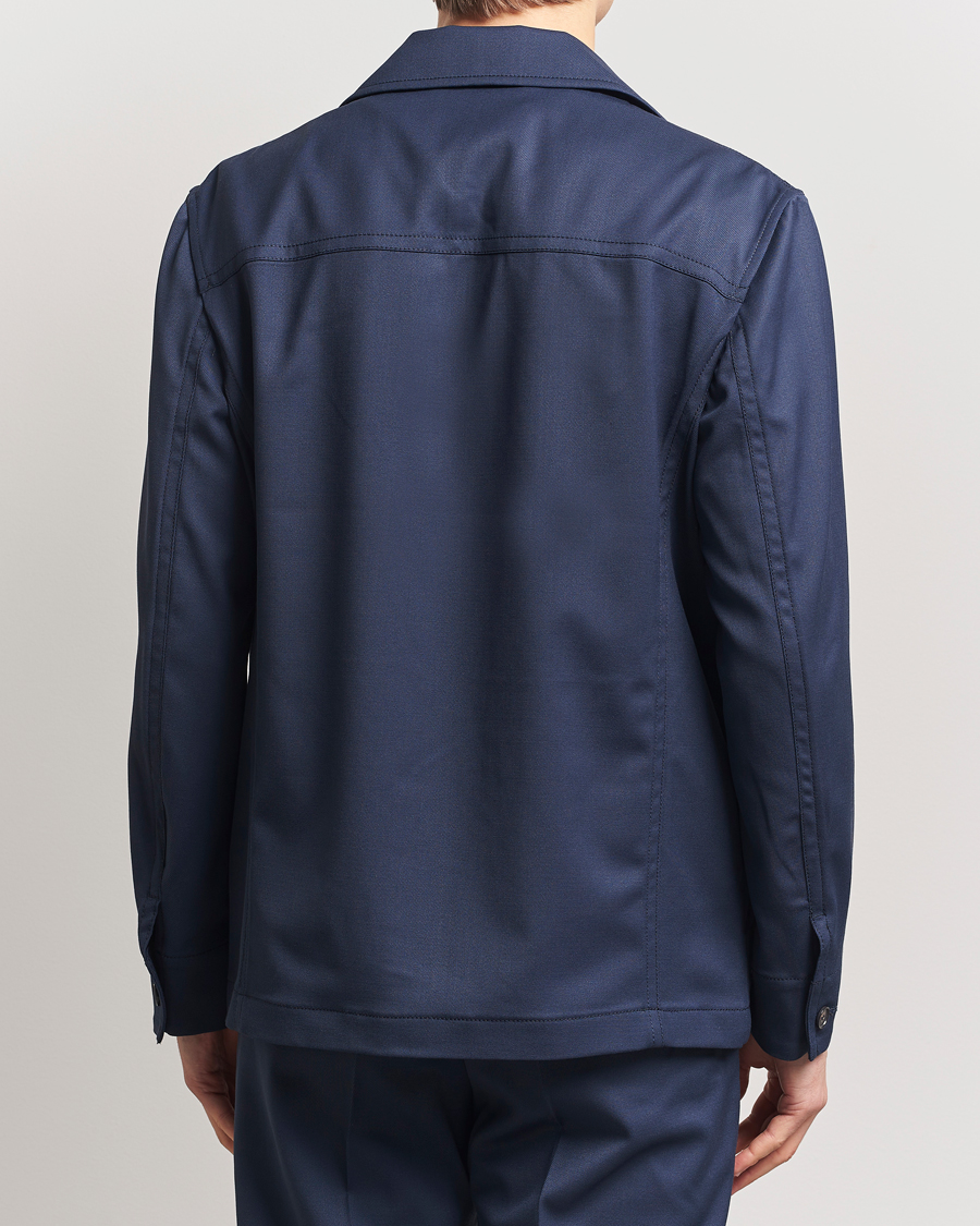 Mies | Takit | Filippa K | Work Shirt Jacket Dusk Blue