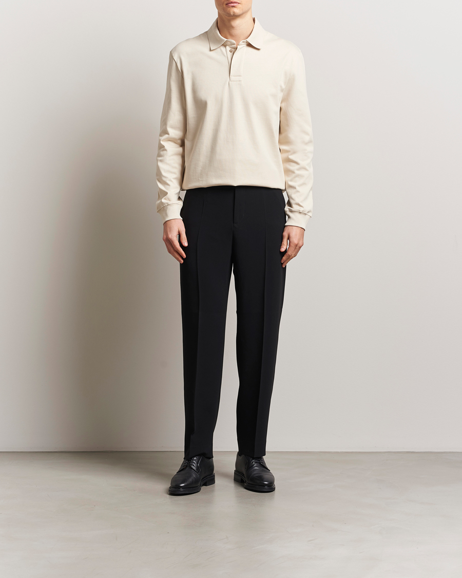 Mies | Puserot | Filippa K | Heavy Cotton Rugby Shirt Cream White