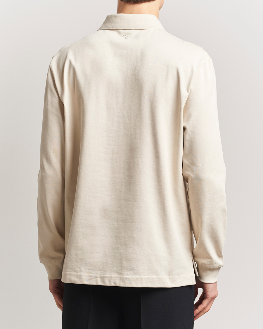Mies | Puserot | Filippa K | Heavy Cotton Rugby Shirt Cream White