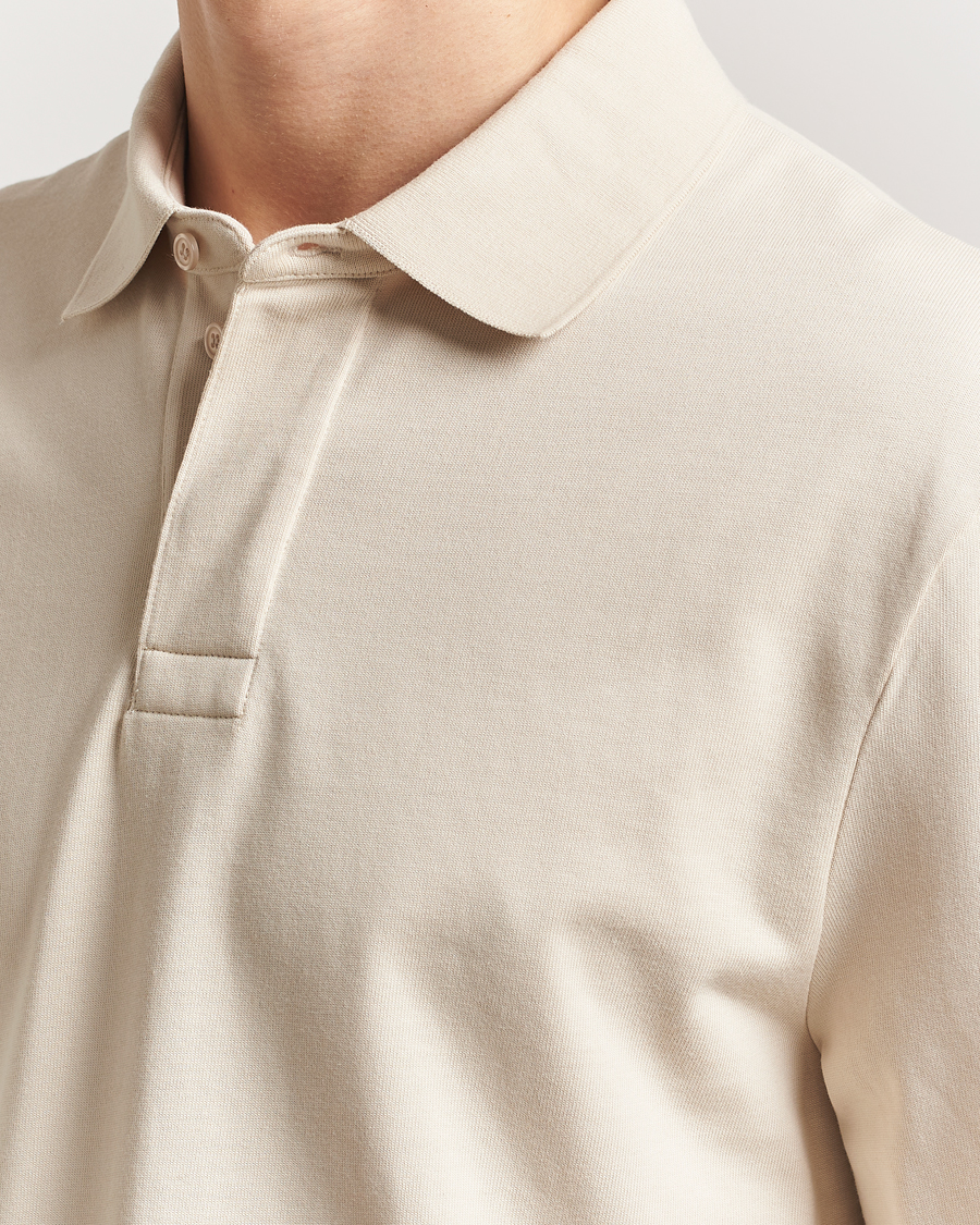 Mies | Puserot | Filippa K | Heavy Cotton Rugby Shirt Cream White