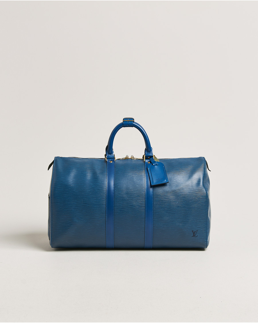Mies | Louis Vuitton Pre-Owned Keepall 45 Epi Leather Bag Blue | Louis Vuitton Pre-Owned | Keepall 45 Epi Leather Bag Blue