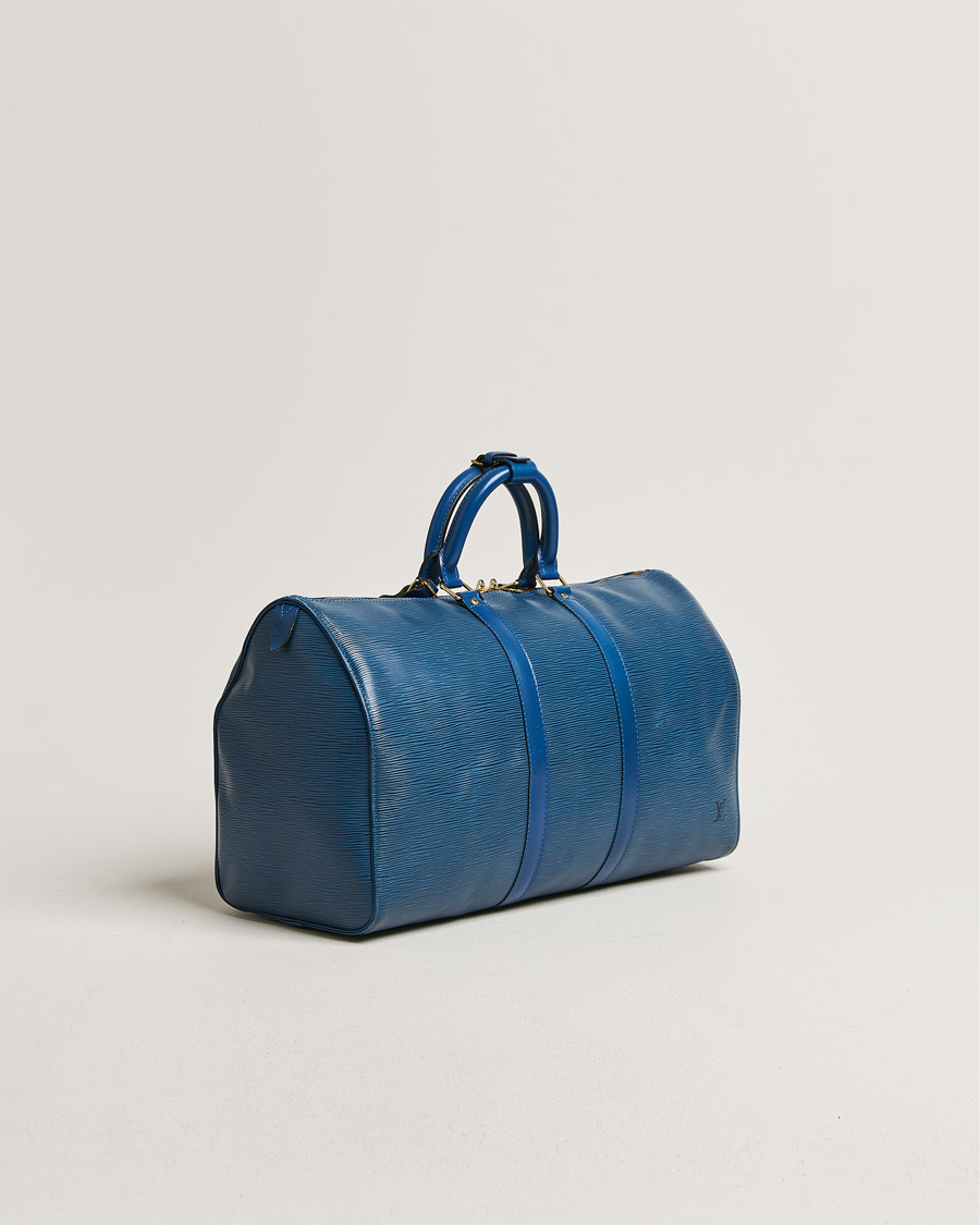 Mies | Louis Vuitton Pre-Owned Keepall 45 Epi Leather Bag Blue | Louis Vuitton Pre-Owned | Keepall 45 Epi Leather Bag Blue