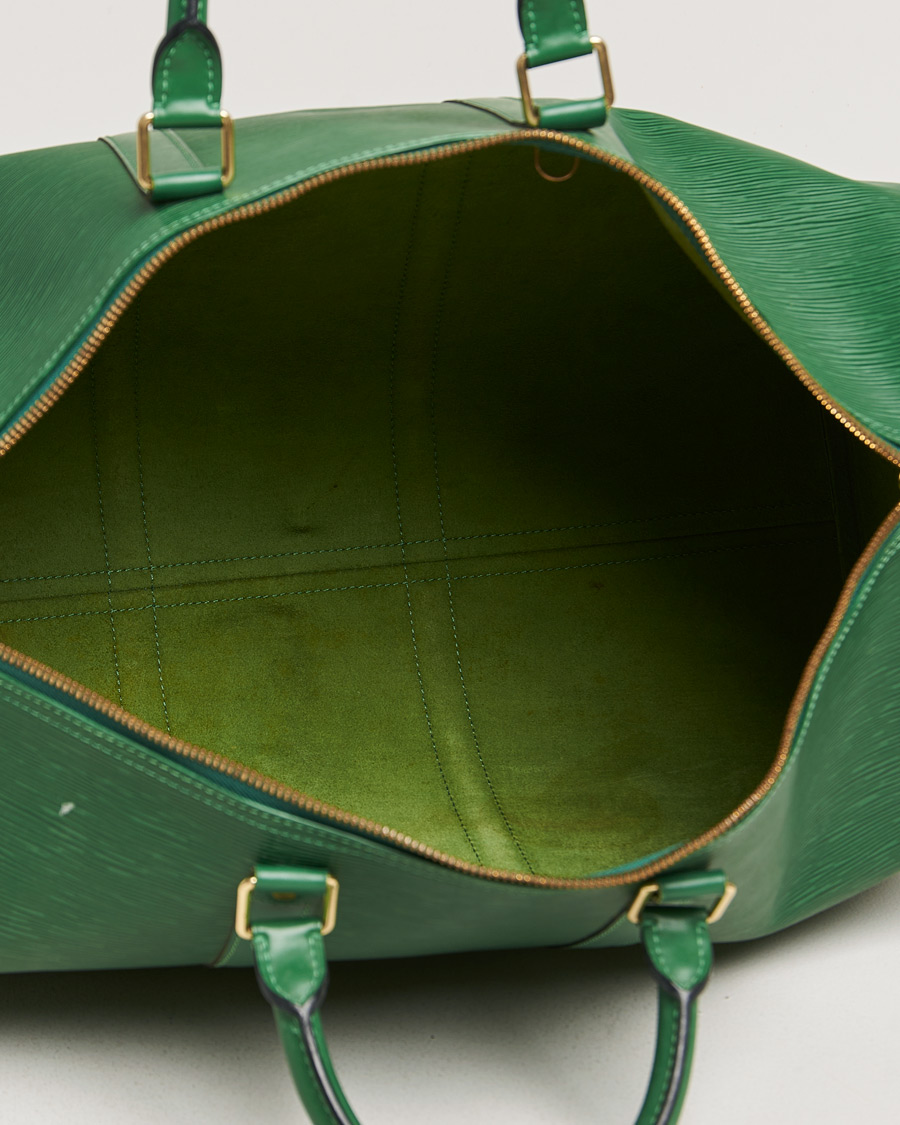 Mies | Louis Vuitton Pre-Owned Keepall 50 Epi Leather Bag Green | Louis Vuitton Pre-Owned | Keepall 50 Epi Leather Bag Green