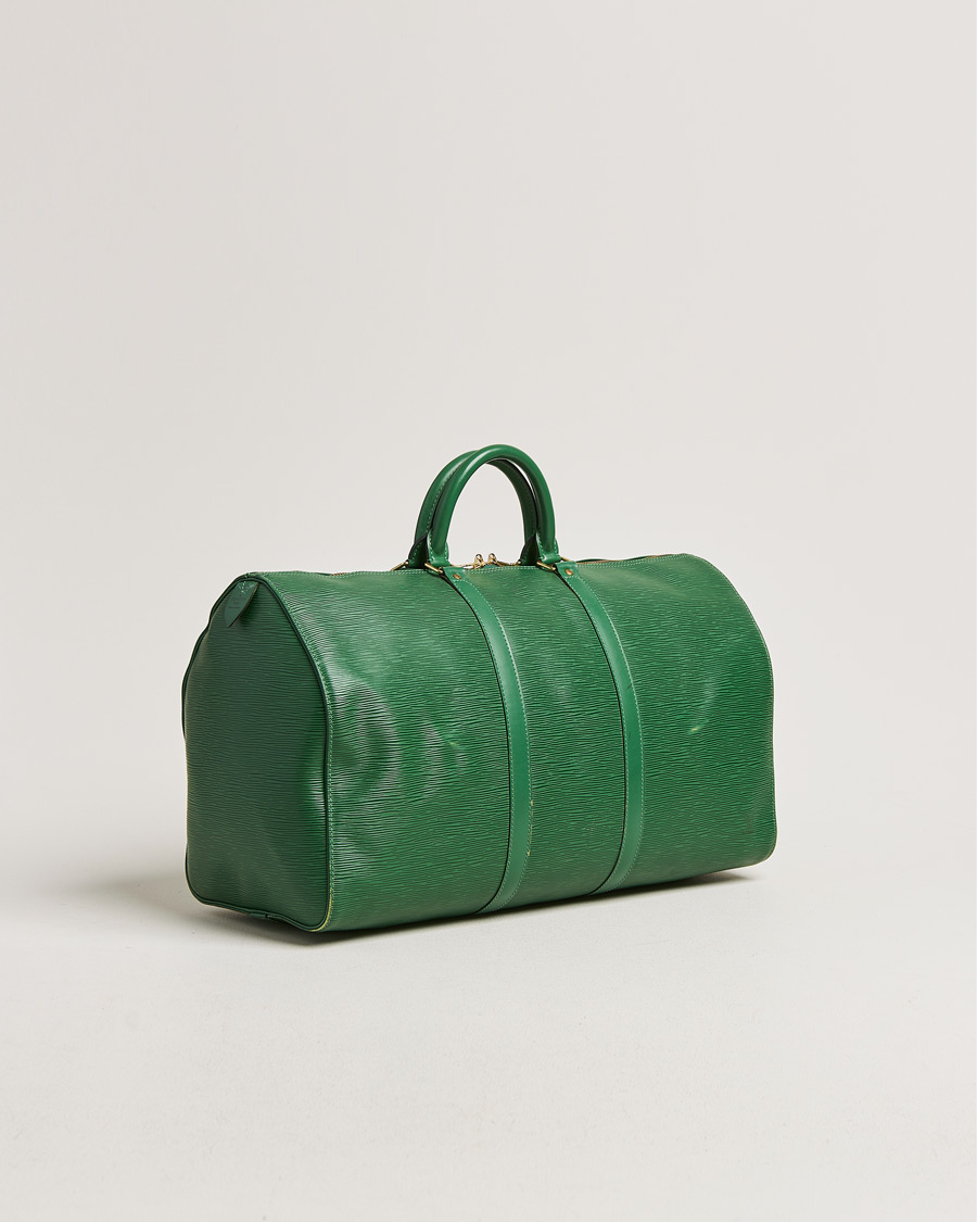 Mies | Louis Vuitton Pre-Owned Keepall 50 Epi Leather Bag Green | Louis Vuitton Pre-Owned | Keepall 50 Epi Leather Bag Green