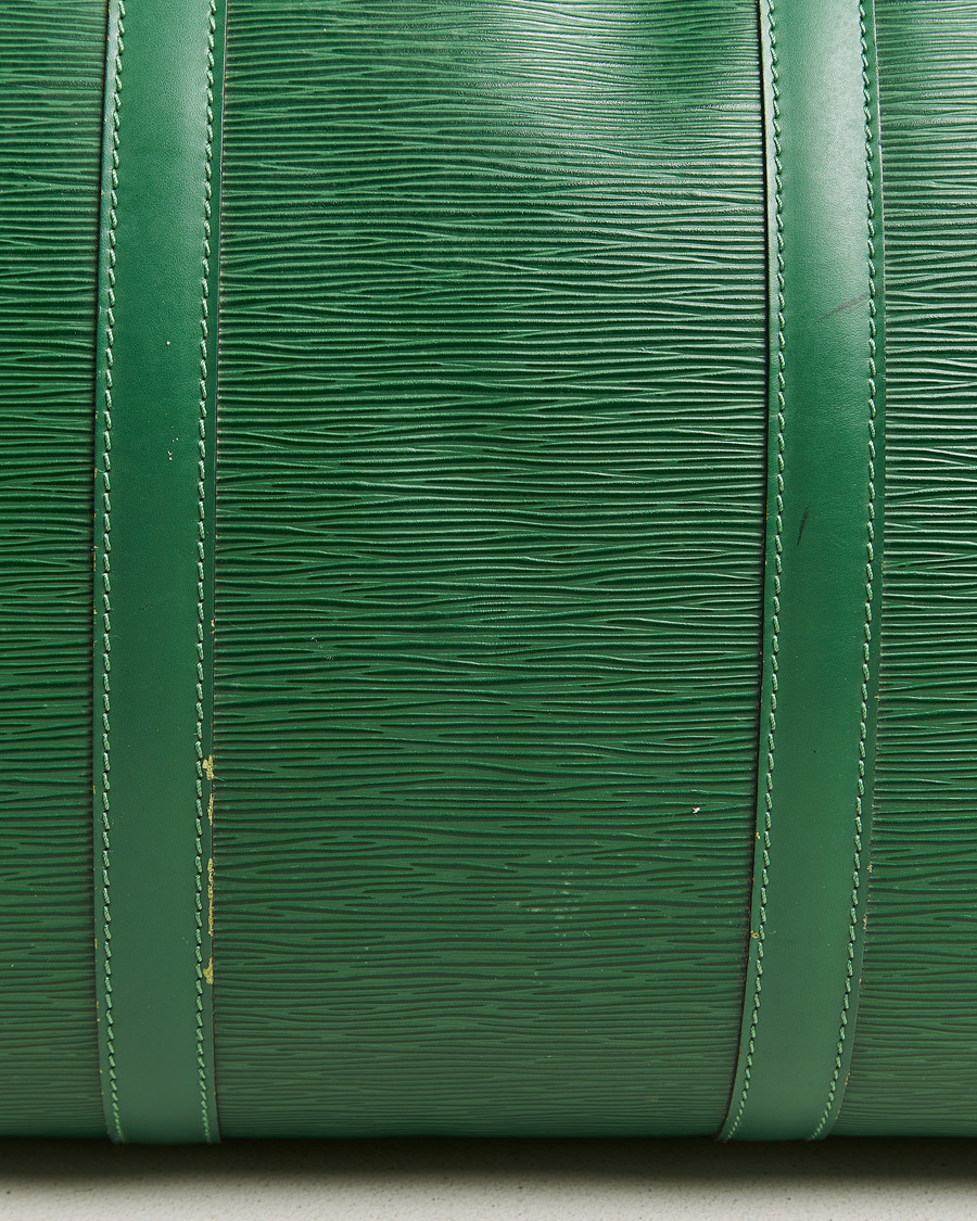 Mies | Louis Vuitton Pre-Owned Keepall 50 Epi Leather Bag Green | Louis Vuitton Pre-Owned | Keepall 50 Epi Leather Bag Green