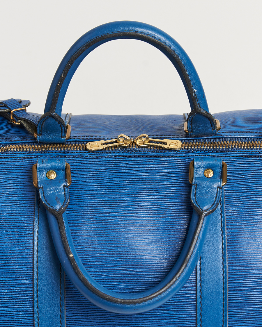 Mies | Louis Vuitton Pre-Owned Keepall 55 EPI Leather Bag Blue | Louis Vuitton Pre-Owned | Keepall 55 EPI Leather Bag Blue
