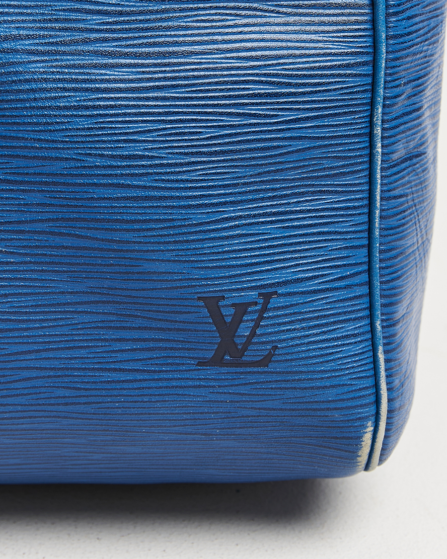 Mies | Louis Vuitton Pre-Owned Keepall 55 EPI Leather Bag Blue | Louis Vuitton Pre-Owned | Keepall 55 EPI Leather Bag Blue