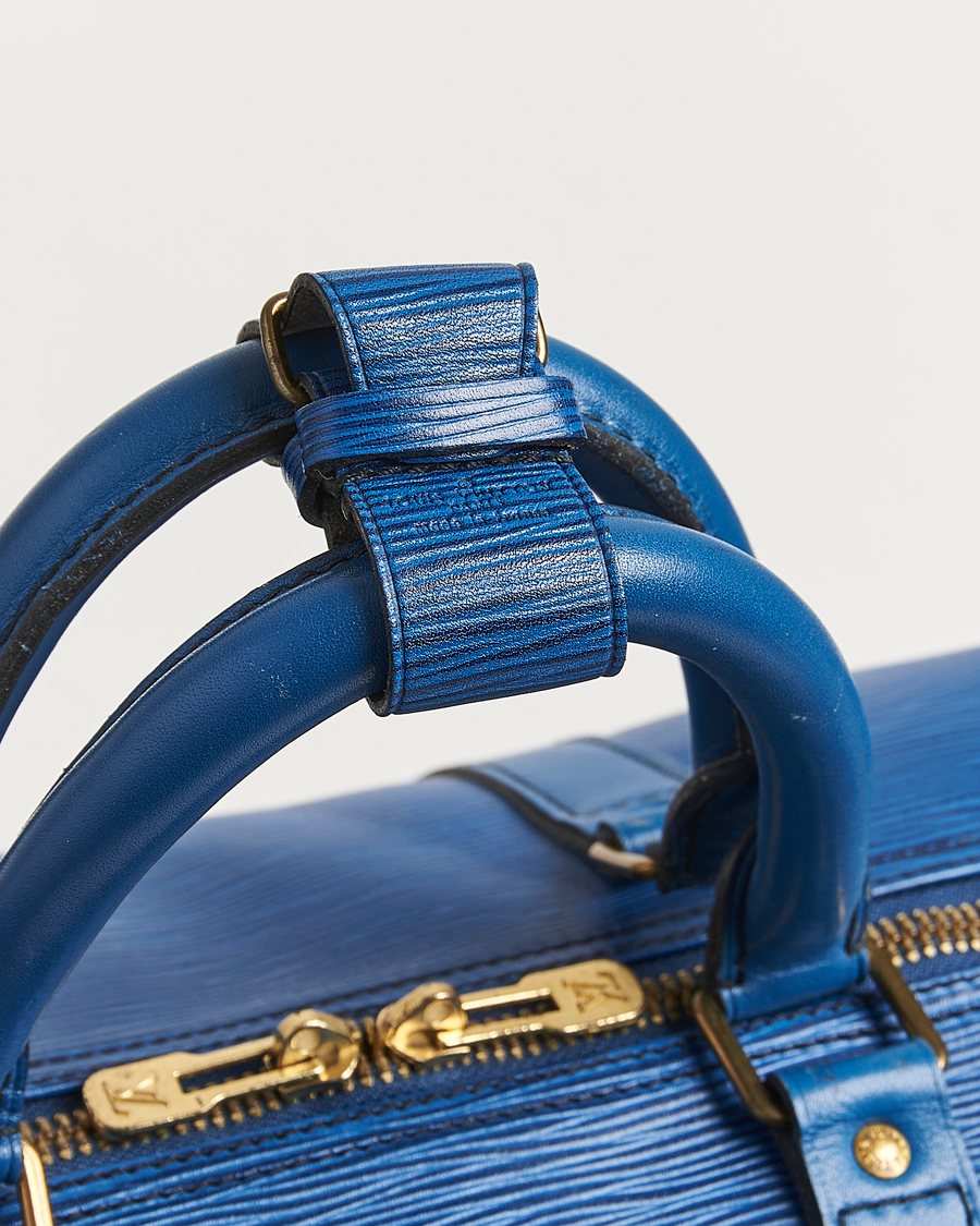 Mies | Louis Vuitton Pre-Owned Keepall 55 EPI Leather Bag Blue | Louis Vuitton Pre-Owned | Keepall 55 EPI Leather Bag Blue