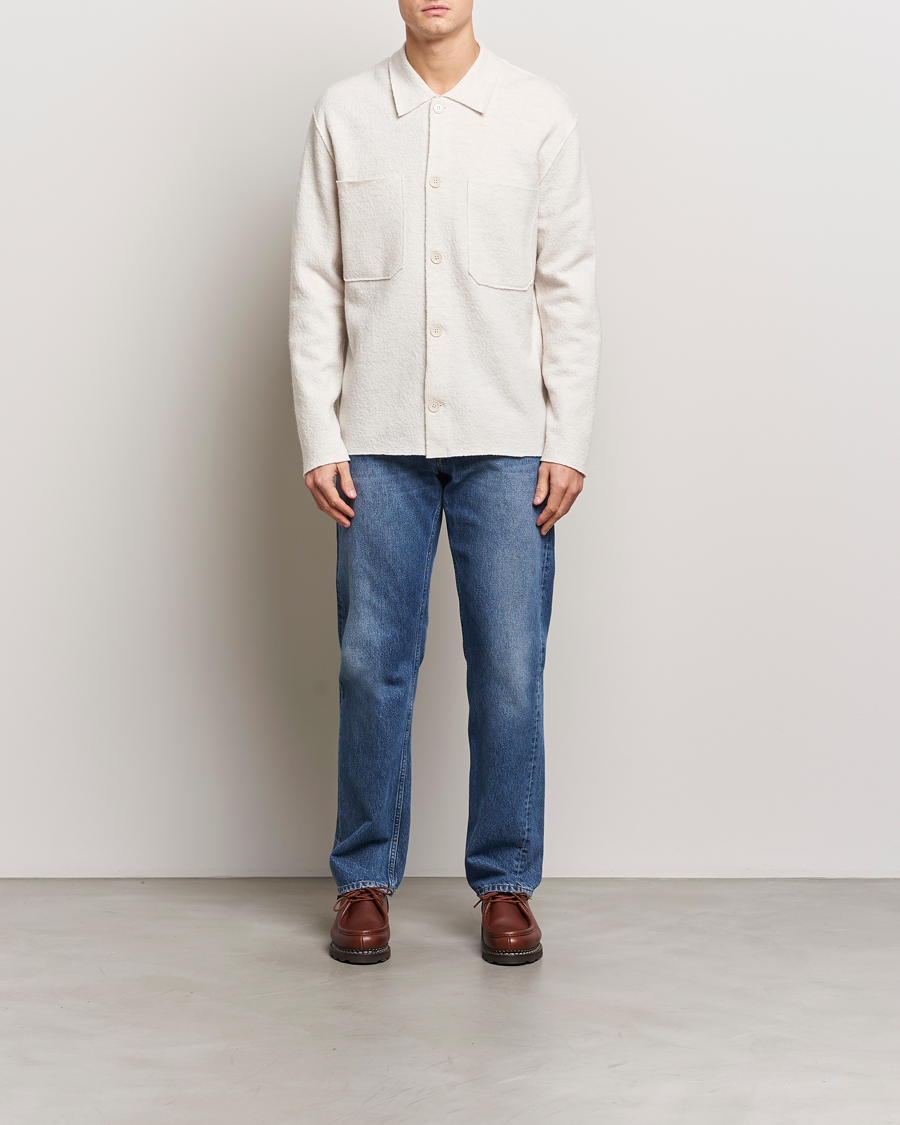 Mies | Puserot | NN07 | Jonas Boiled Wool Cardigan Ivory