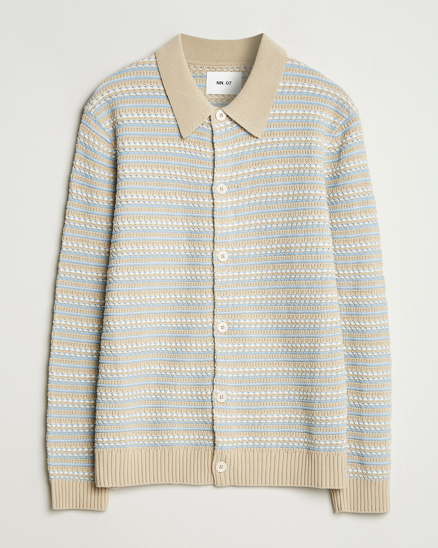 Mies | Puserot | NN07 | Jackie Cotton Structured Cardigan Multi