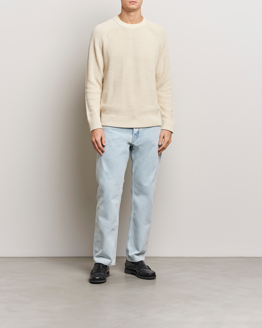 Mies | Puserot | NN07 | Jacobo Cotton Knitted Sweater Ivory