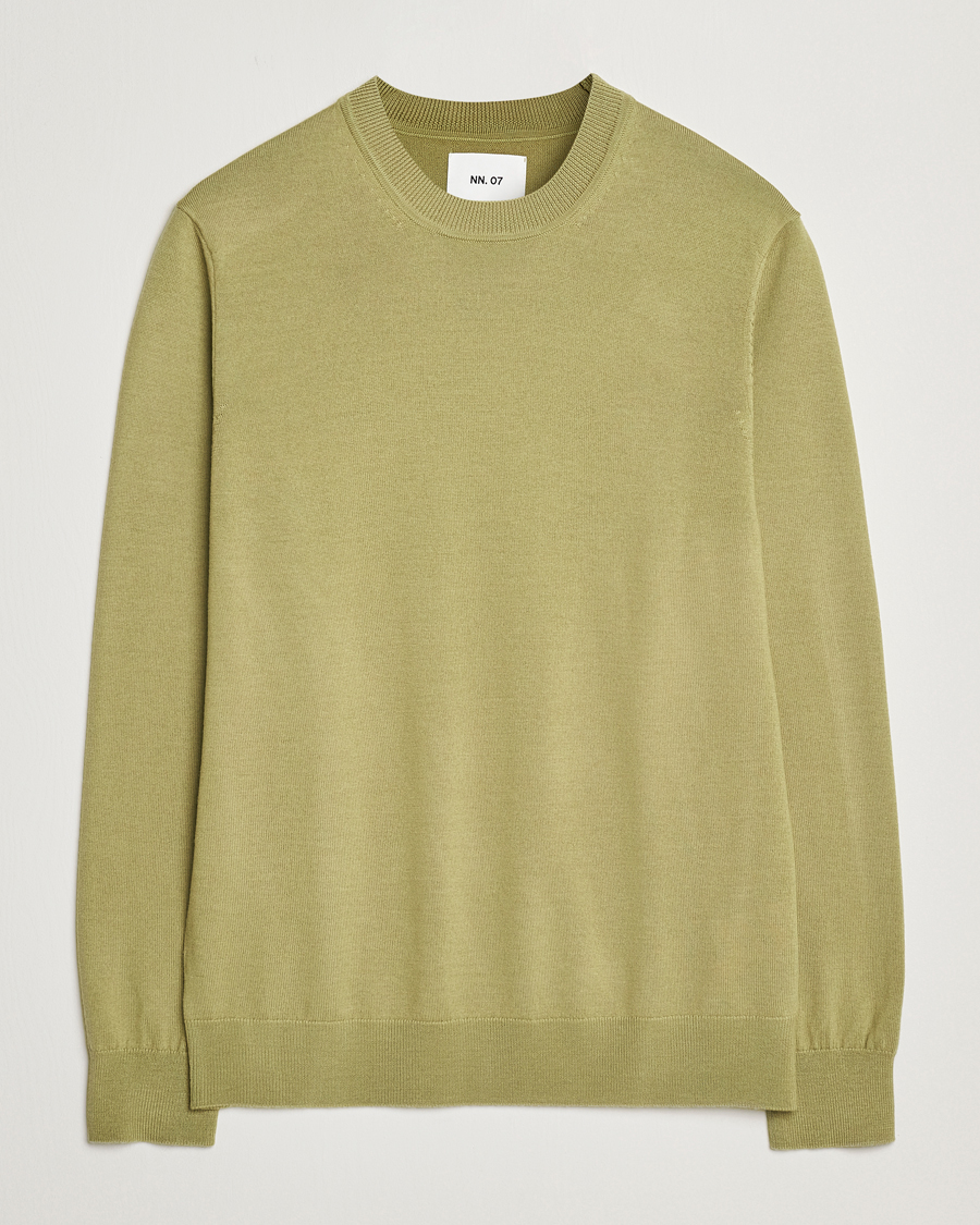 Mies | Puserot | NN07 | Ted Merino Crew Neck Pullover Evergreen