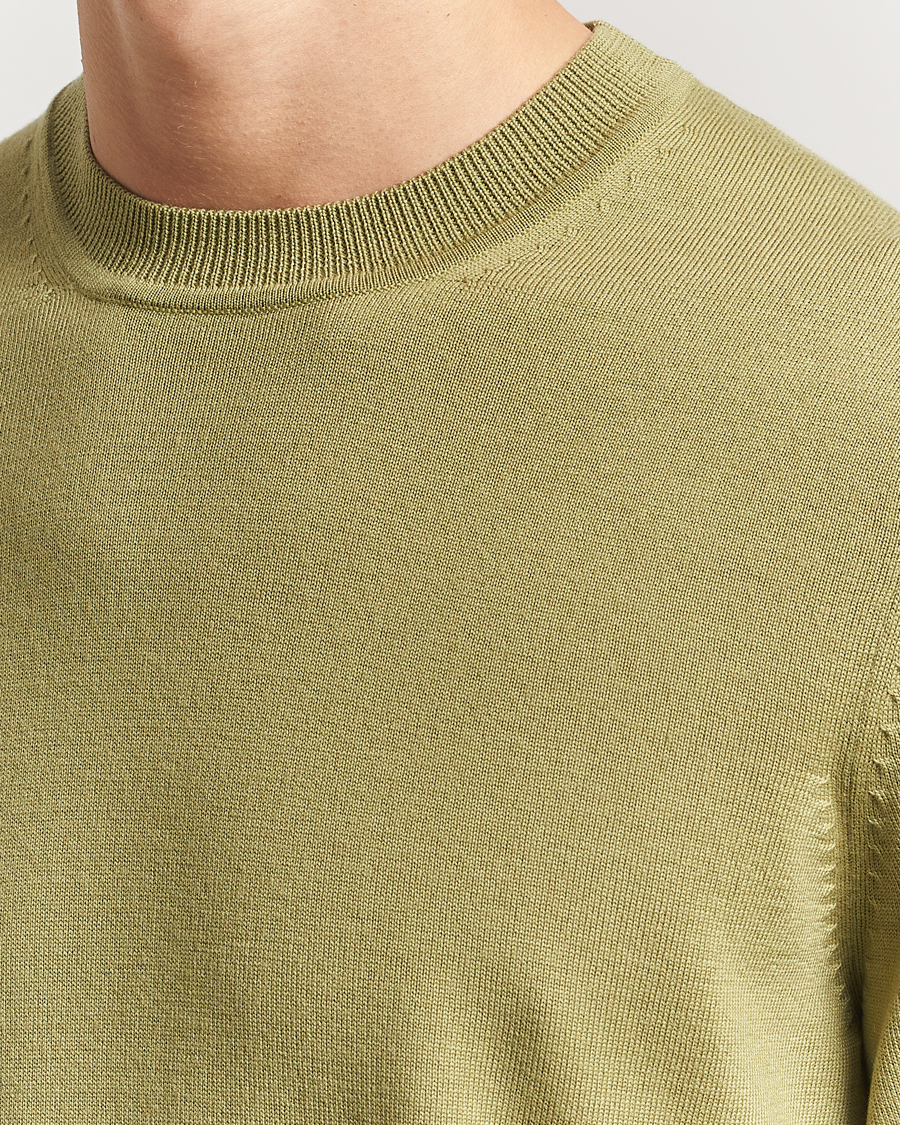 Mies | Puserot | NN07 | Ted Merino Crew Neck Pullover Evergreen