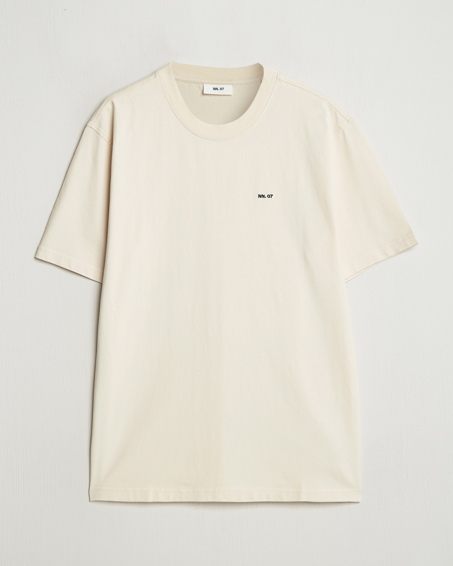 Mies | T-paidat | NN07 | Adam Logo Crew Neck T-Shirt Ivory