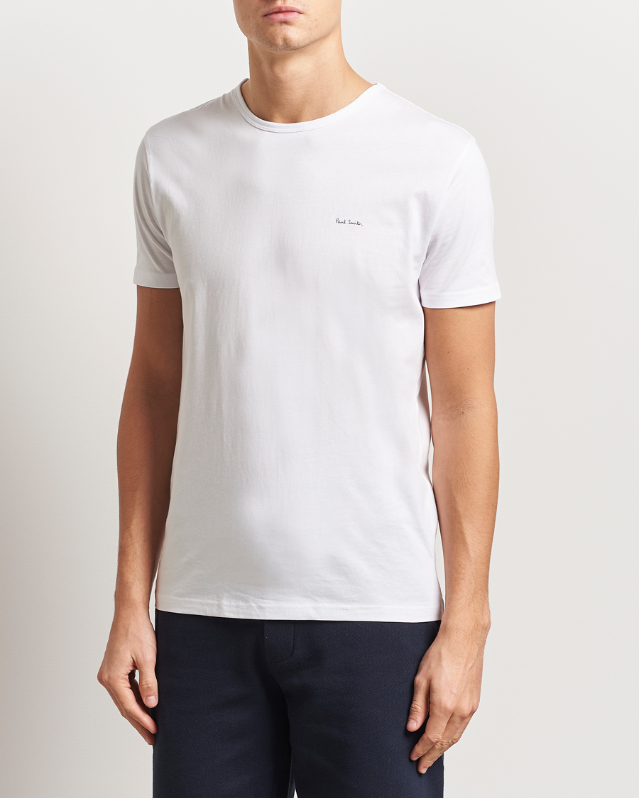 Mies | T-paidat | Paul Smith | 3-Pack Crew Neck T-Shirt White