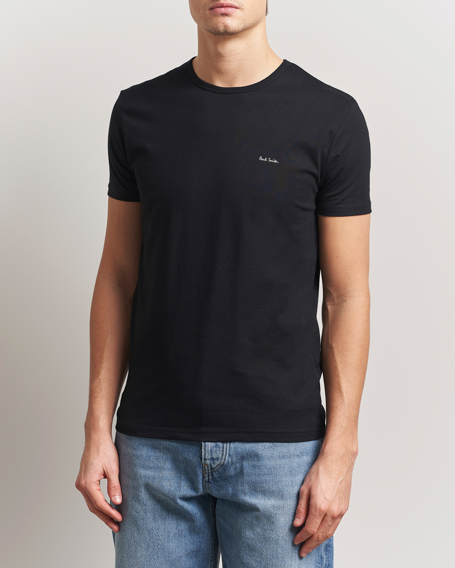 Mies | T-paidat | Paul Smith | 3-Pack Crew Neck T-Shirt Black