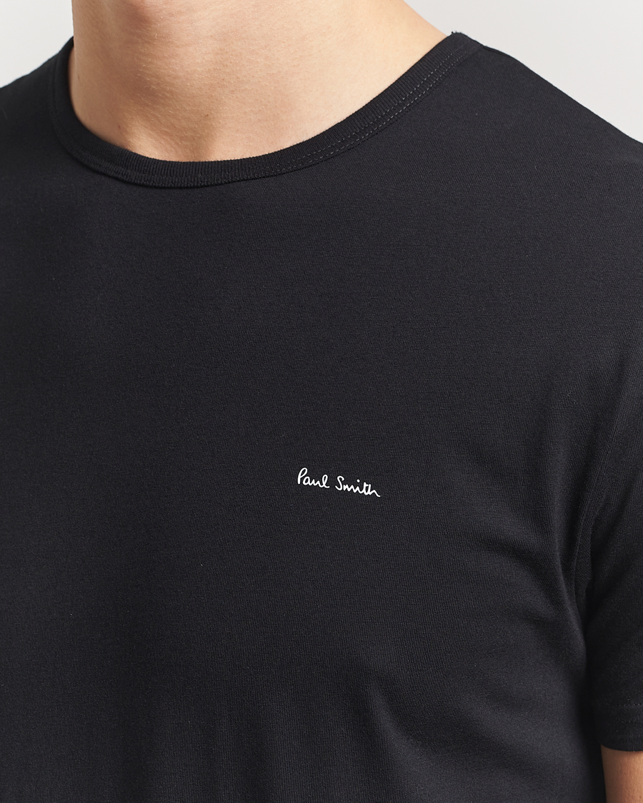 Mies | T-paidat | Paul Smith | 3-Pack Crew Neck T-Shirt Black