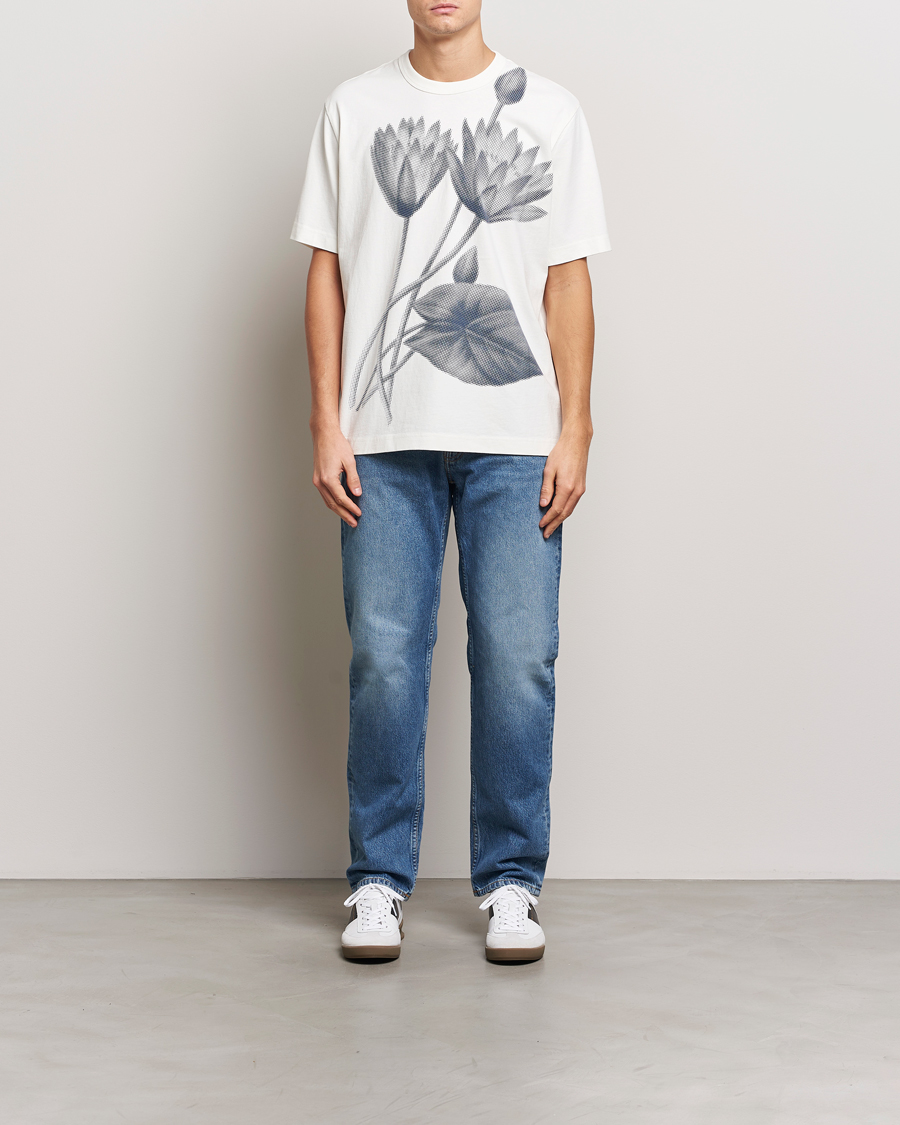 Mies | T-paidat | PS Paul Smith | Flower Printed Crew Neck T-Shirt White
