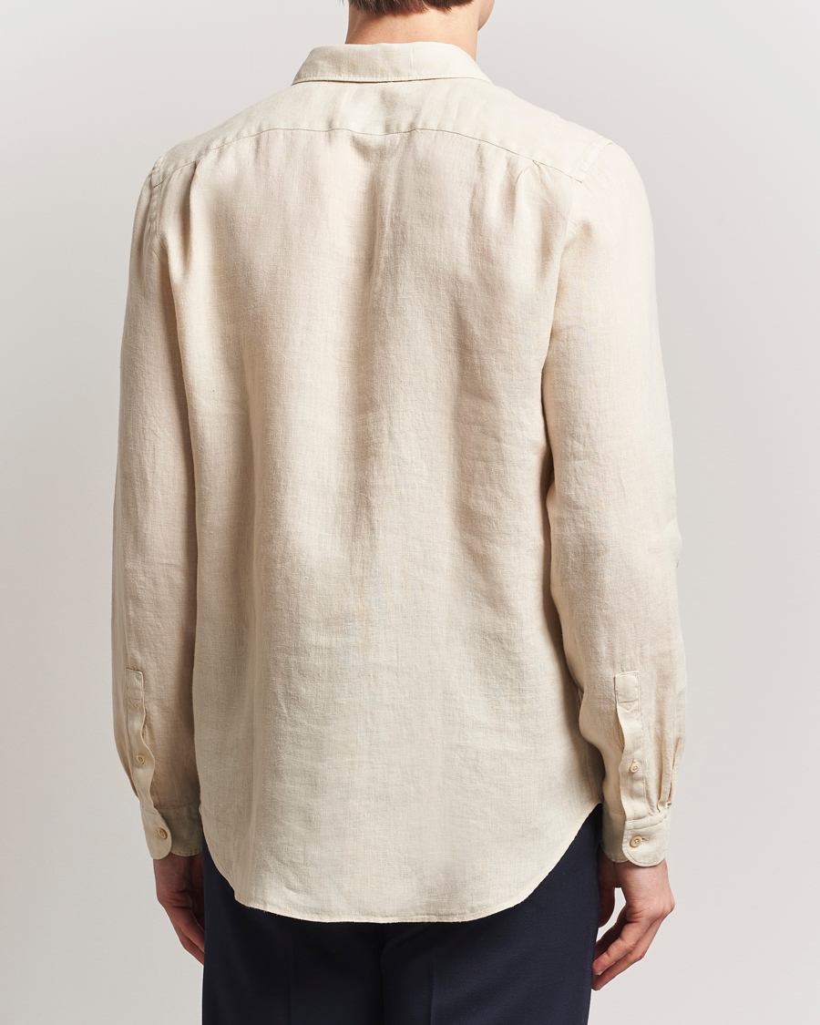 Mies | Kauluspaidat | PS Paul Smith | Tailored Fit Linen Shirt Beige