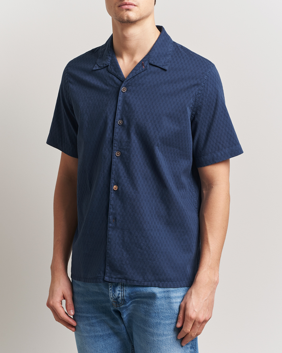 Mies | Kauluspaidat | PS Paul Smith | Structured Short Sleeve Shirt Navy