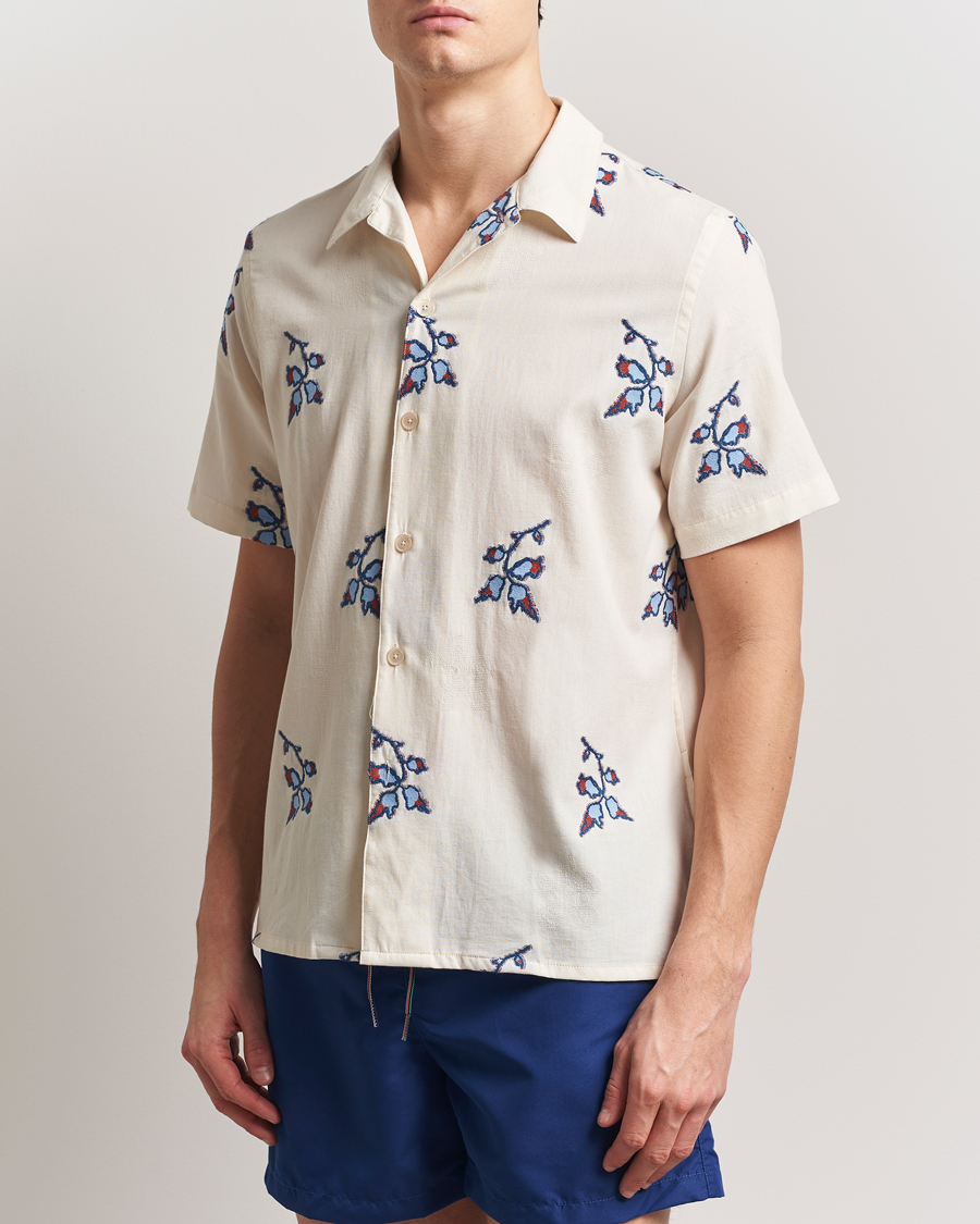 Mies | Kauluspaidat | PS Paul Smith | Flower Short Sleeve Shirt Off White