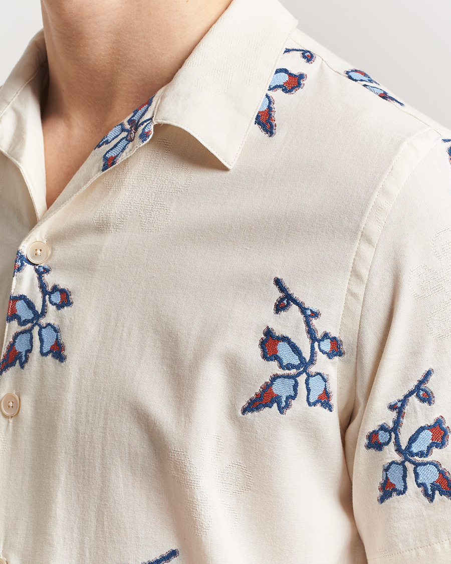Mies | Kauluspaidat | PS Paul Smith | Flower Short Sleeve Shirt Off White