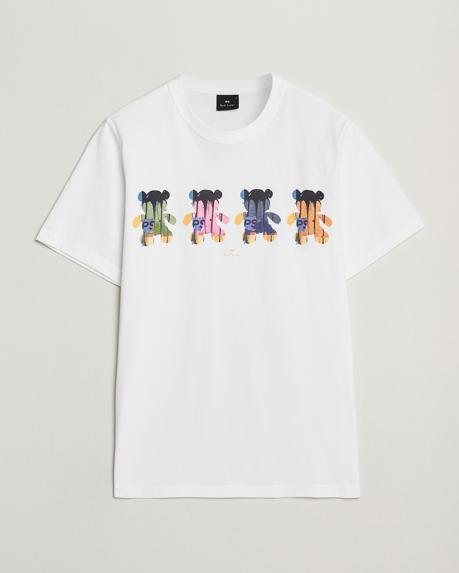 Mies | T-paidat | PS Paul Smith | Teddy Printed T-Shirt White