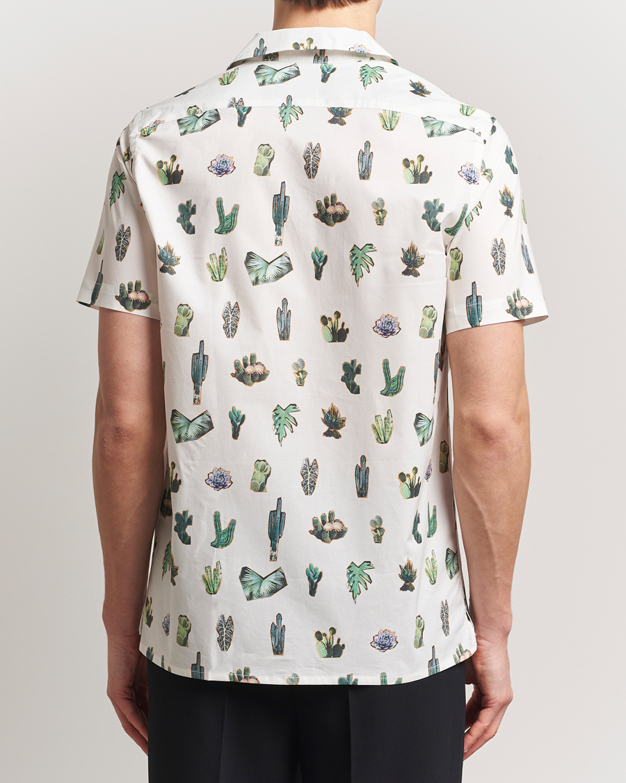 Mies | Kauluspaidat | PS Paul Smith | Cactus Line Up Short Sleeve Shirt White