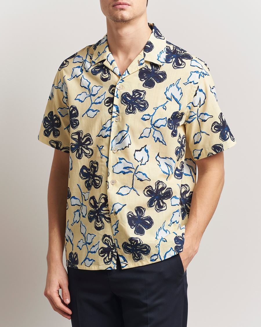 Mies | Kauluspaidat | PS Paul Smith | Floral Short Sleeve Shirt Yellow