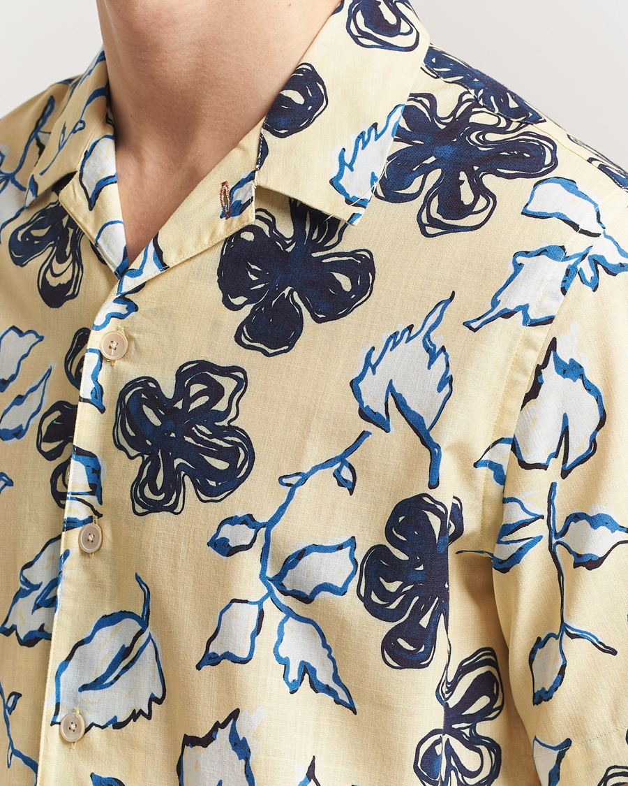 Mies | Kauluspaidat | PS Paul Smith | Floral Short Sleeve Shirt Yellow