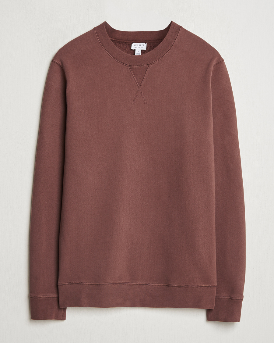 Mies | Puserot | Sunspel | Loopback Sweatshirt Cocoa Brown