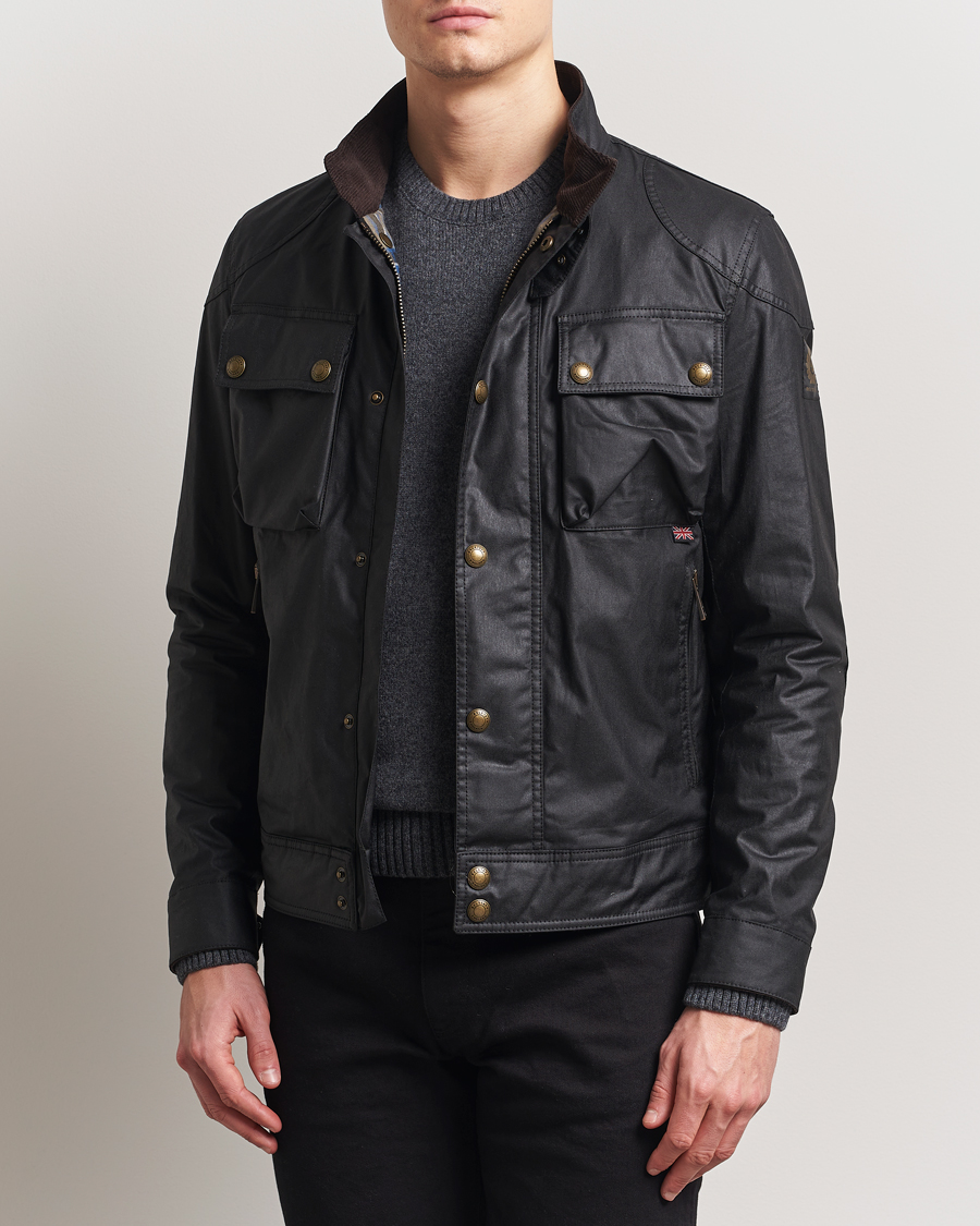 Mies | Takit | Belstaff | Racemaster Waxed Jacket Black