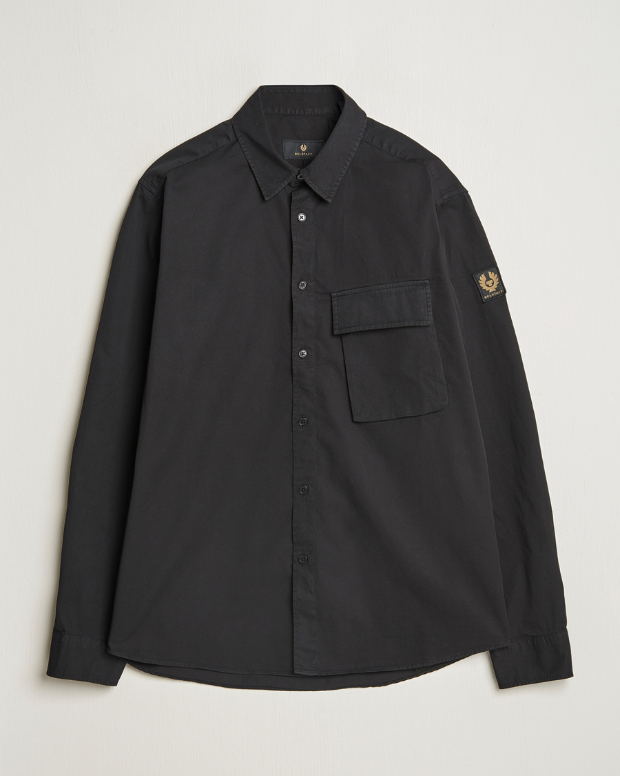 Mies | Kauluspaidat | Belstaff | Scale Cotton Pocket Shirt Black