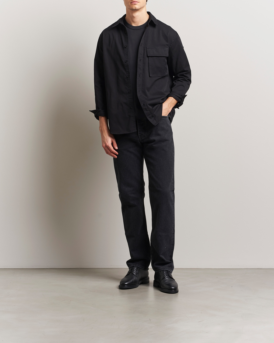 Mies | Kauluspaidat | Belstaff | Scale Cotton Pocket Shirt Black