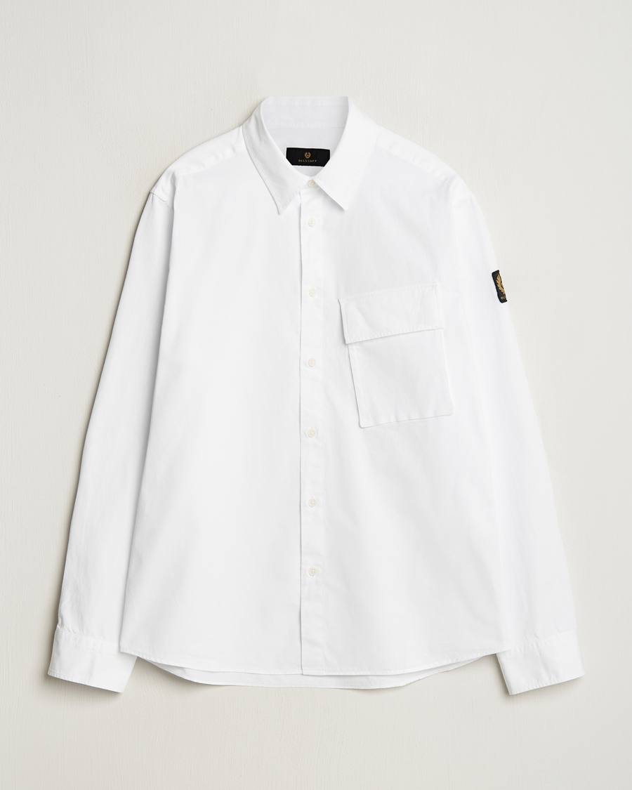 Mies | Kauluspaidat | Belstaff | Scale Cotton Pocket Shirt White