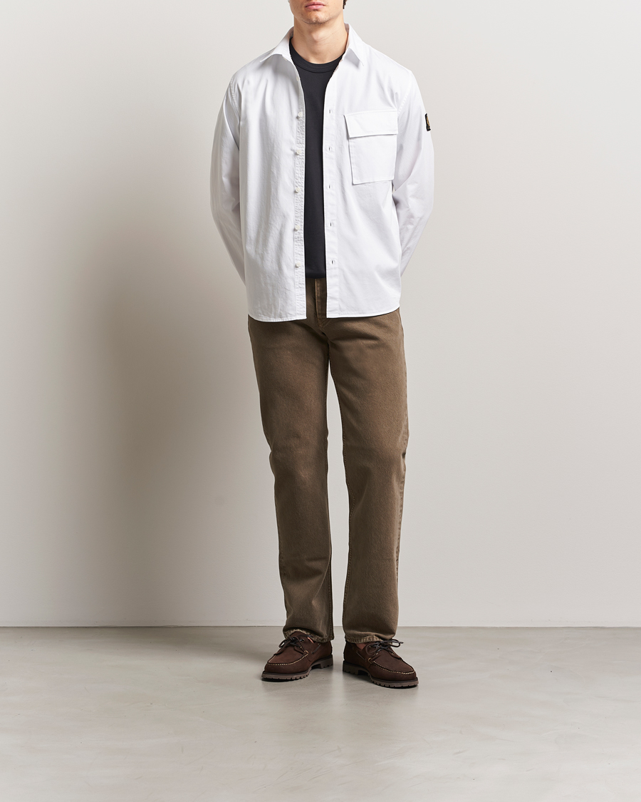 Mies | Kauluspaidat | Belstaff | Scale Cotton Pocket Shirt White