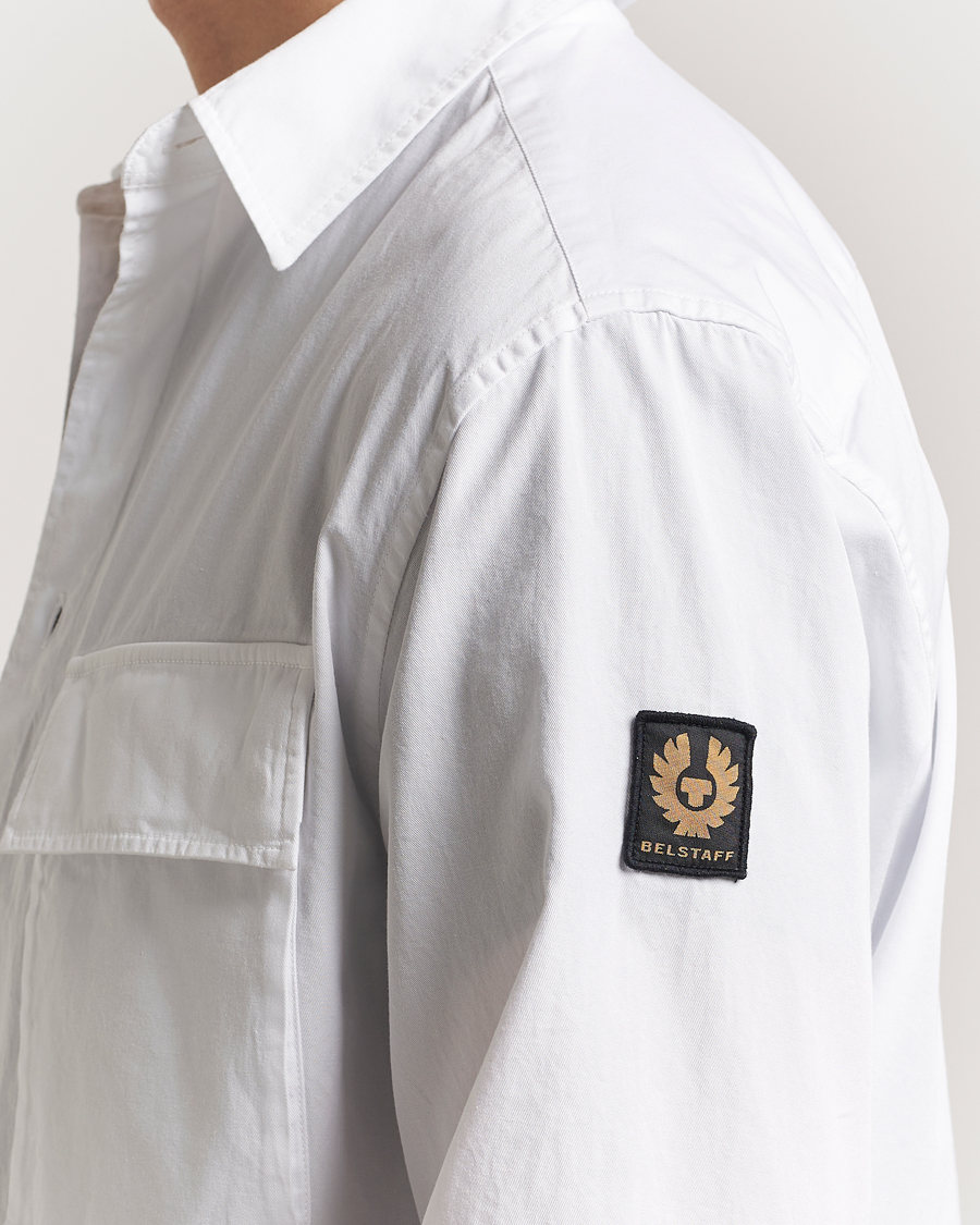 Mies | Kauluspaidat | Belstaff | Scale Cotton Pocket Shirt White