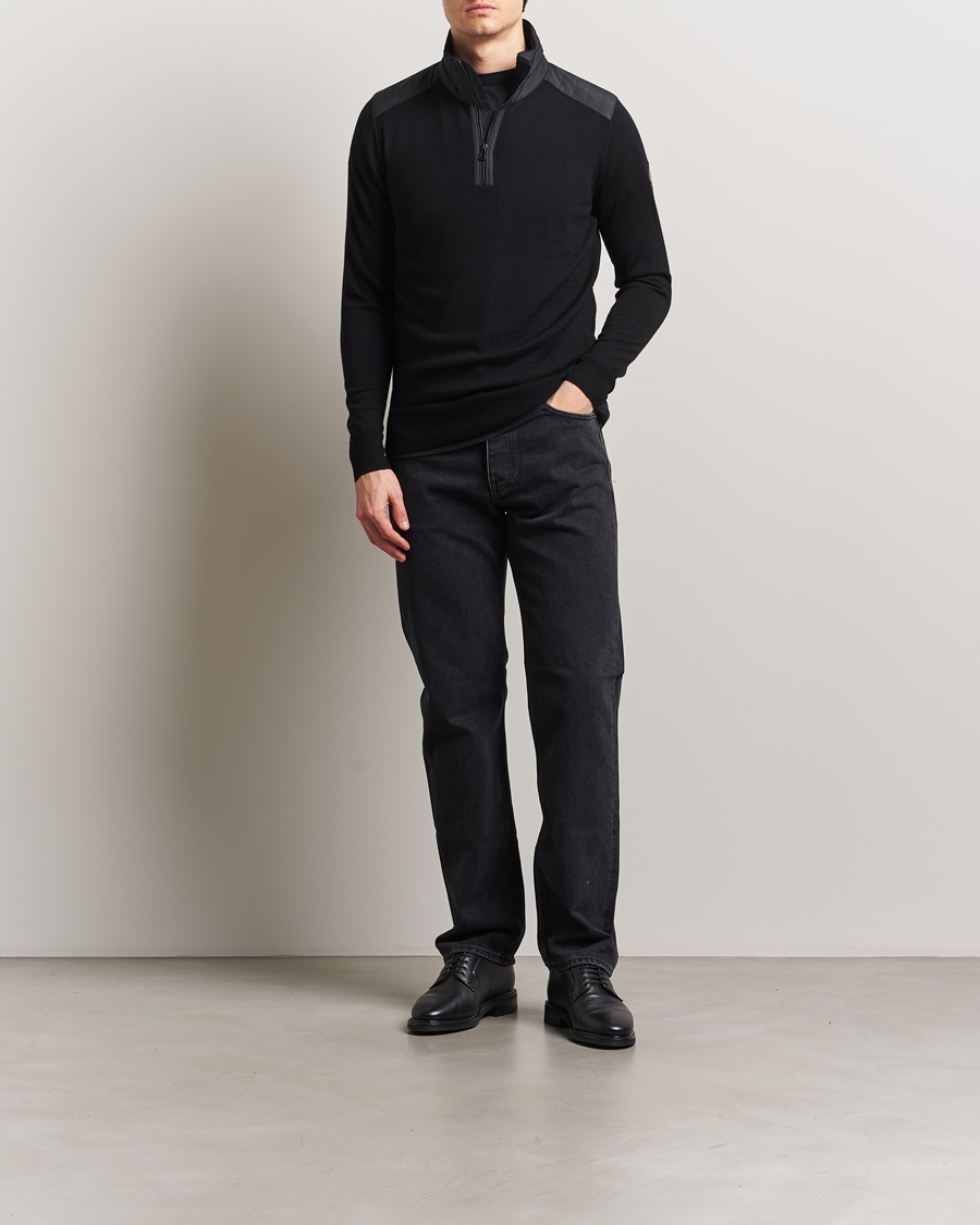 Mies | Puserot | Belstaff | Kilmington Quarter Zip Jumper Black