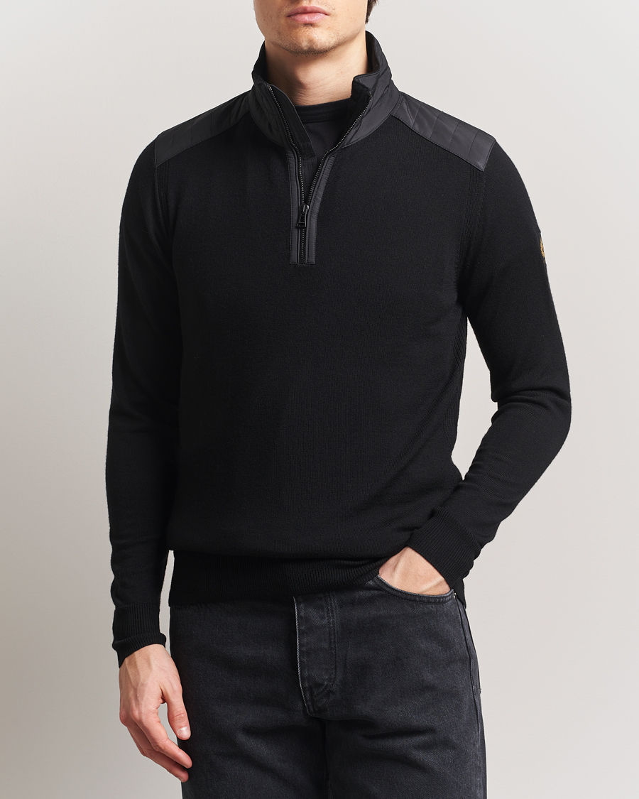 Mies | Puserot | Belstaff | Kilmington Quarter Zip Jumper Black