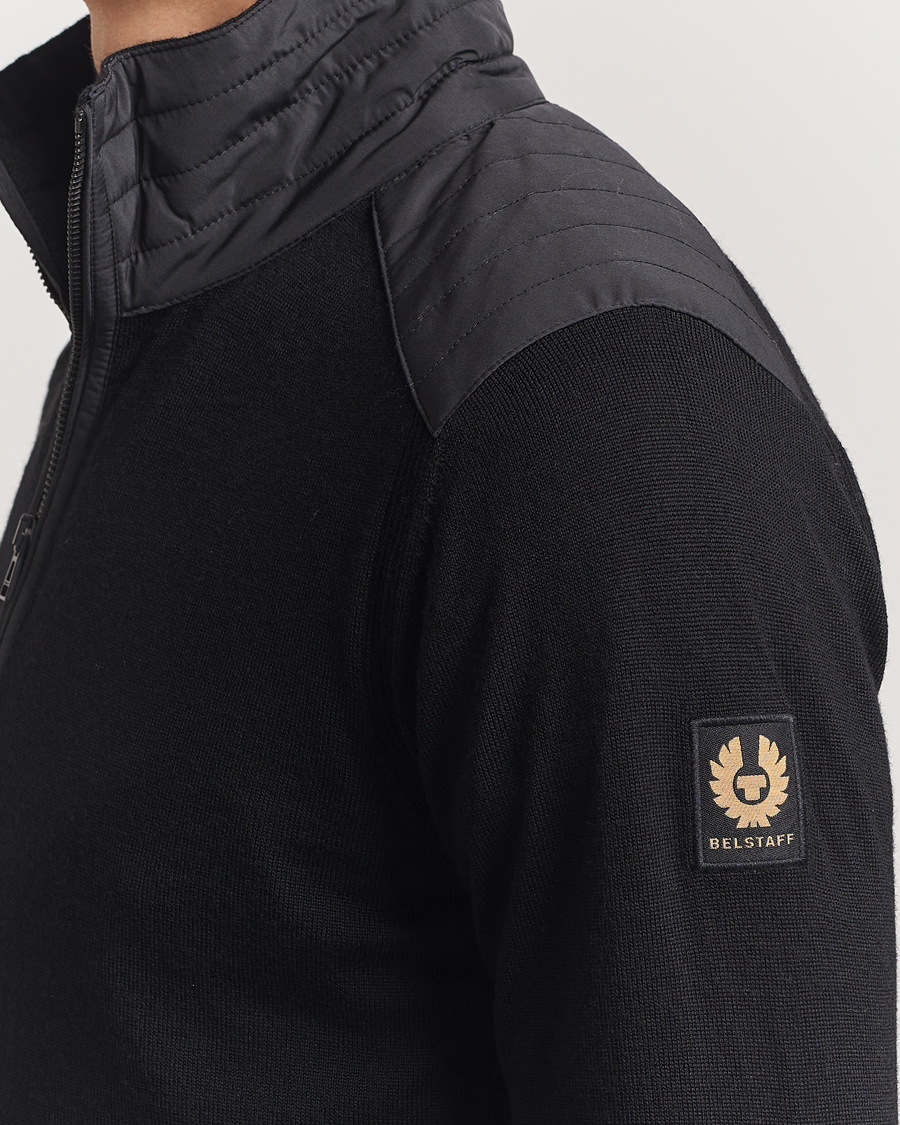 Mies | Puserot | Belstaff | Kilmington Quarter Zip Jumper Black