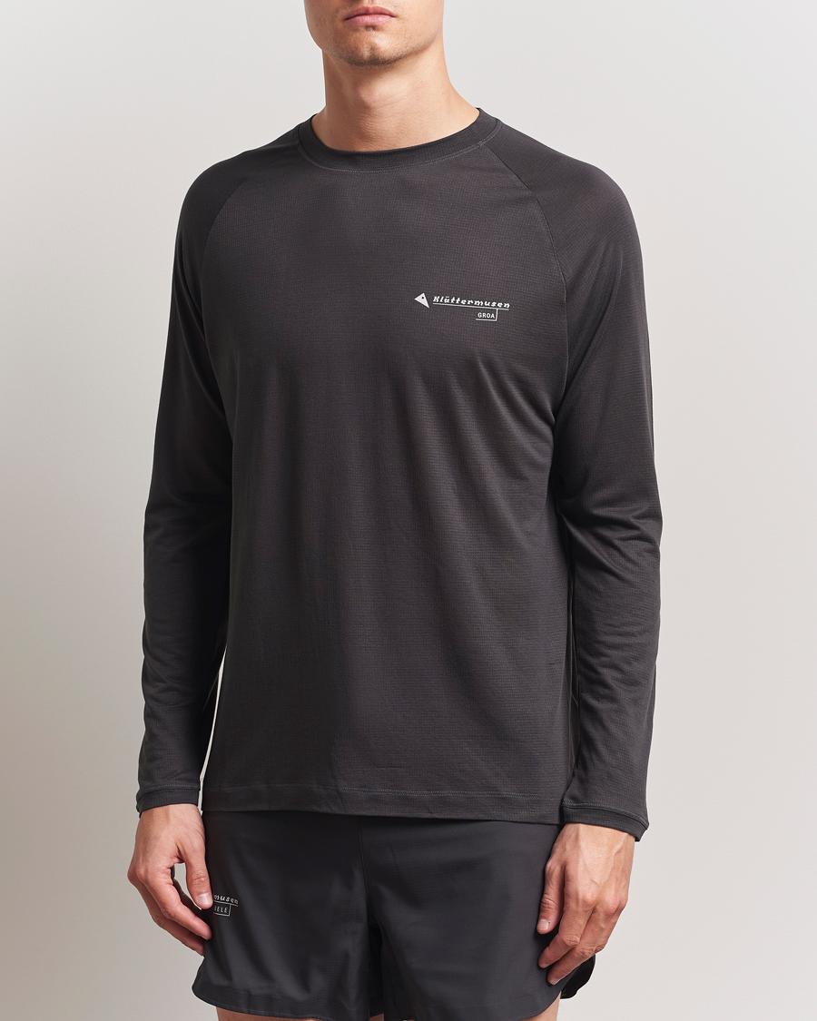 Mies | T-paidat | Klättermusen | Groa Long Sleeve T-Shirt Raven