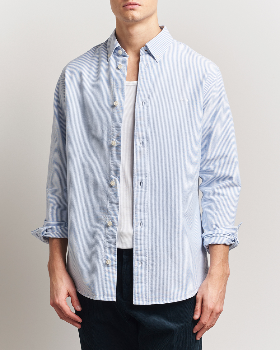 Mies | Kauluspaidat | NN07 | Colby Oxford Shirt Blue/White
