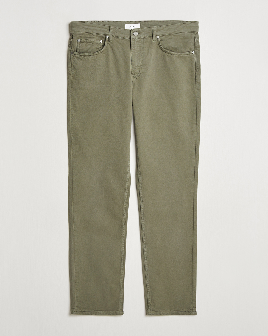 Mies | Housut | NN07 | Tony 5-Pocket Pants Capers Green