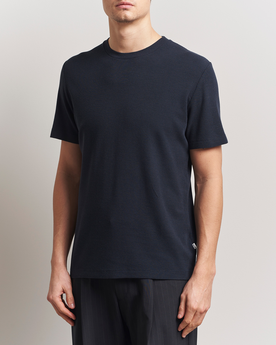 Mies | T-paidat | NN07 | Clive Crew Neck T-Shirt Navy Blue