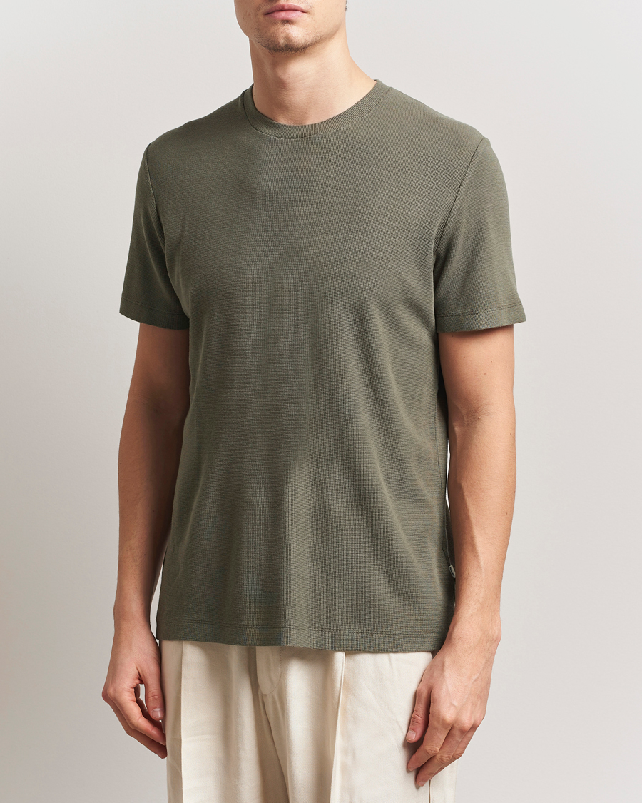 Mies | T-paidat | NN07 | Clive Crew Neck T-Shirt Capers Green